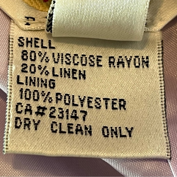 Vintage Talbots Pleated Linen Rayon A Line Skirt Size 12 Purple Lined Front Zip - Picture 8 of 12